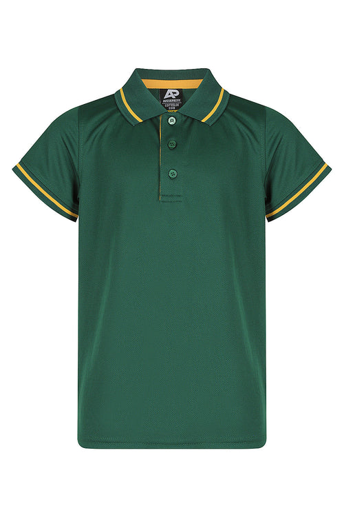 Aussie Pacific Kids' Cottesloe Polo — BOTTLE/GOLD