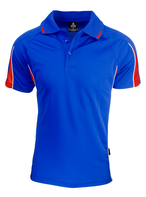 Aussie Pacific Men's Eureka Polo — ROYAL/RED