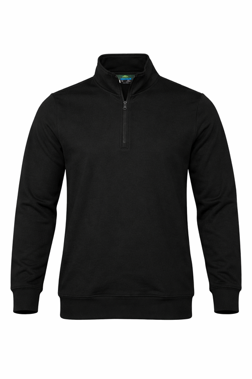 Aussie Pacific Men's Mawson 1/4 Zip Pullover — BLACK