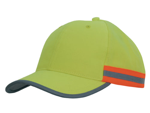 Headwear Hi Vis Cap with Reflective Tape