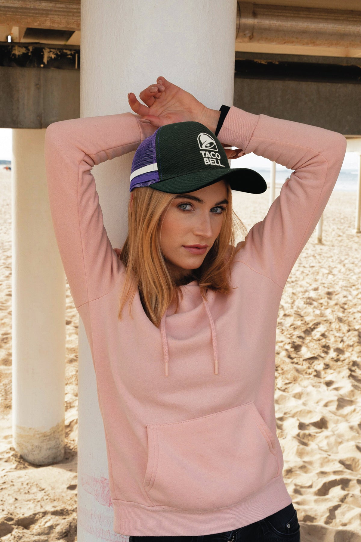 Headwear 3995 American Premium Twill/Mesh Deep Fit Trucker with Stripes - Lifestyle