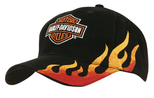Headwear Brushed Heavy Cotton with Flame Embroidery