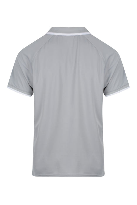 Aussie Pacific 1322 Double Bay Men's Polo — SILVER/WHITE additional view