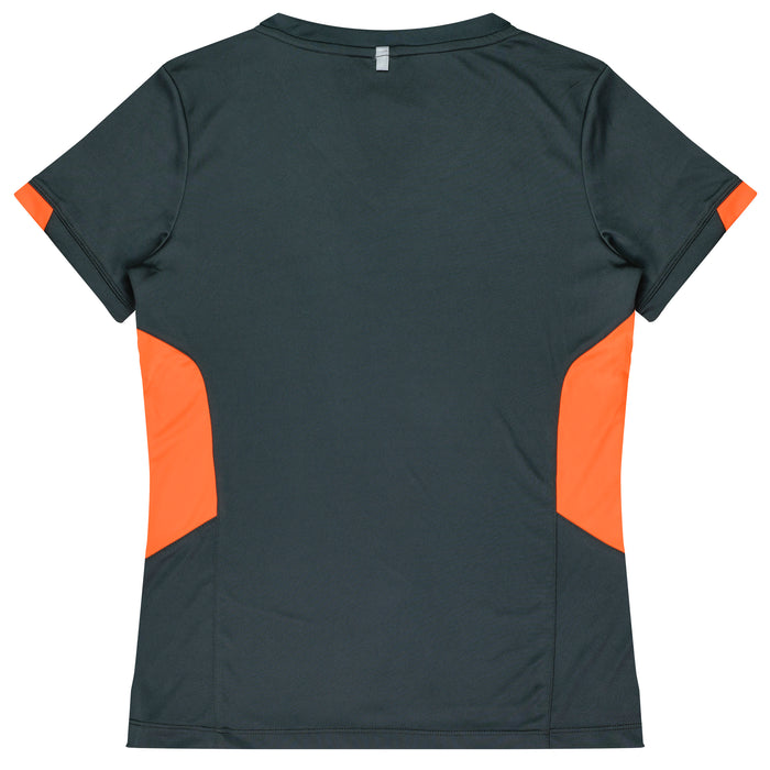 Aussie Pacific 2211 Tasman Women's T-shirt — SLATE/NEON ORANGE additional view
