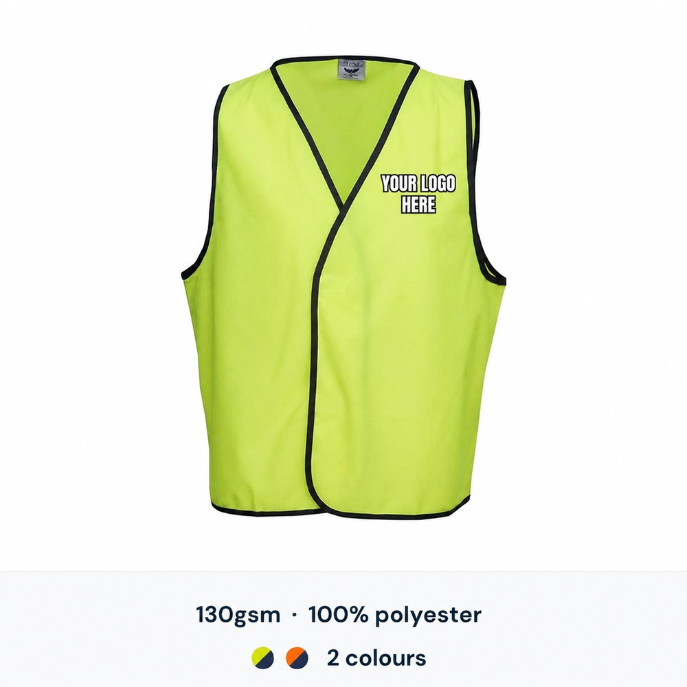 Blue Whale Hi Vis Safety Vest β Custom Logo