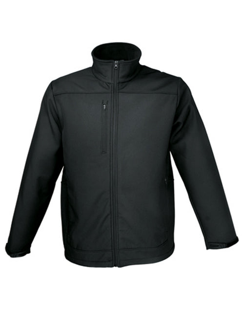 Bocini Men’s New Style Soft Shell Jacket — Black