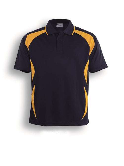 Bocini Kids Breezeway Sports Polo — Navy / Gold