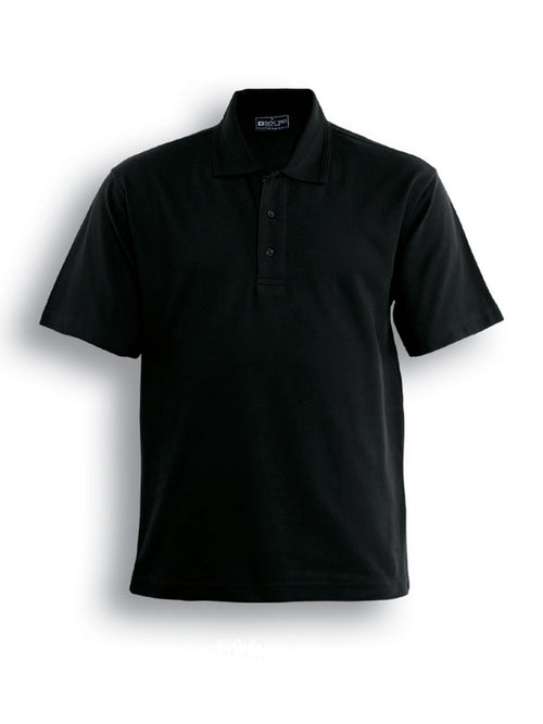 Bocini Unisex Basic Polo — Black