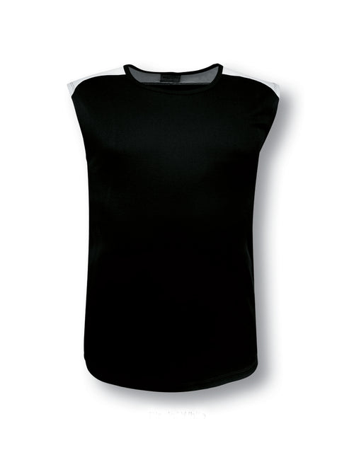 Bocini Team Essentials - Men’s Contrast Feature Tank — Black / White