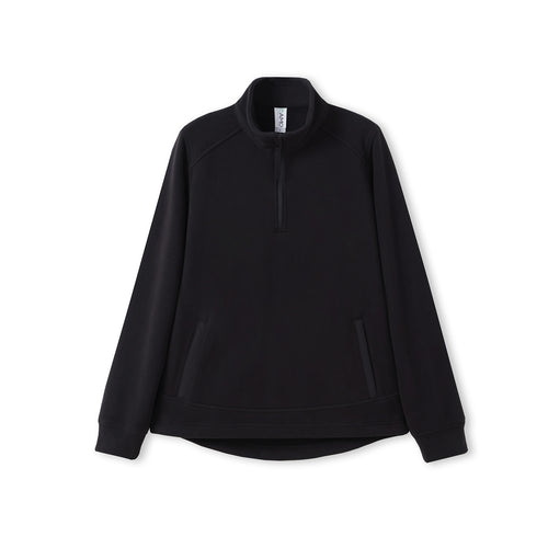 RAMO 320gsm Women's Polar Fleece Half Zip Top — Black