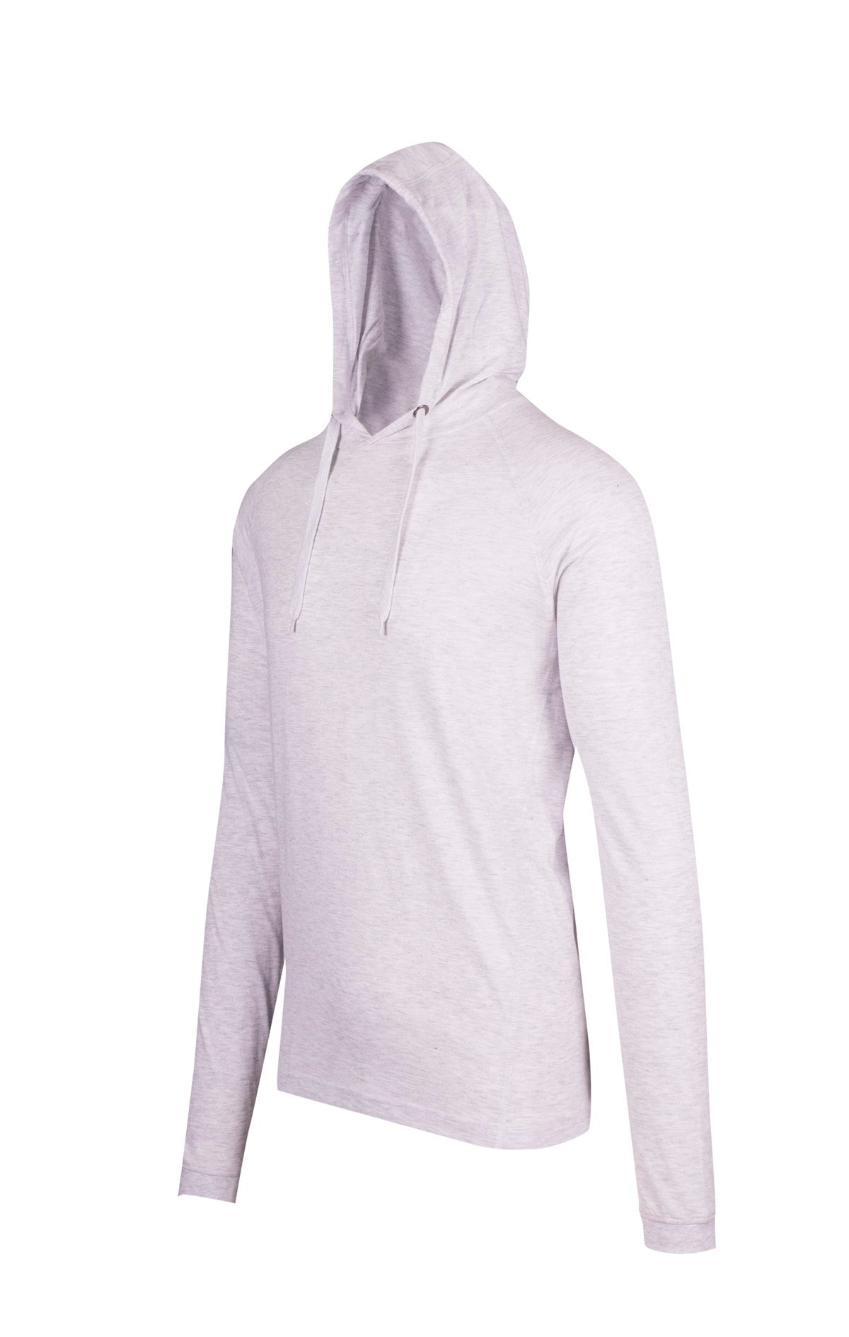 RAMO F392HP Unisex Fusion Tee Hoodie — White Marl side