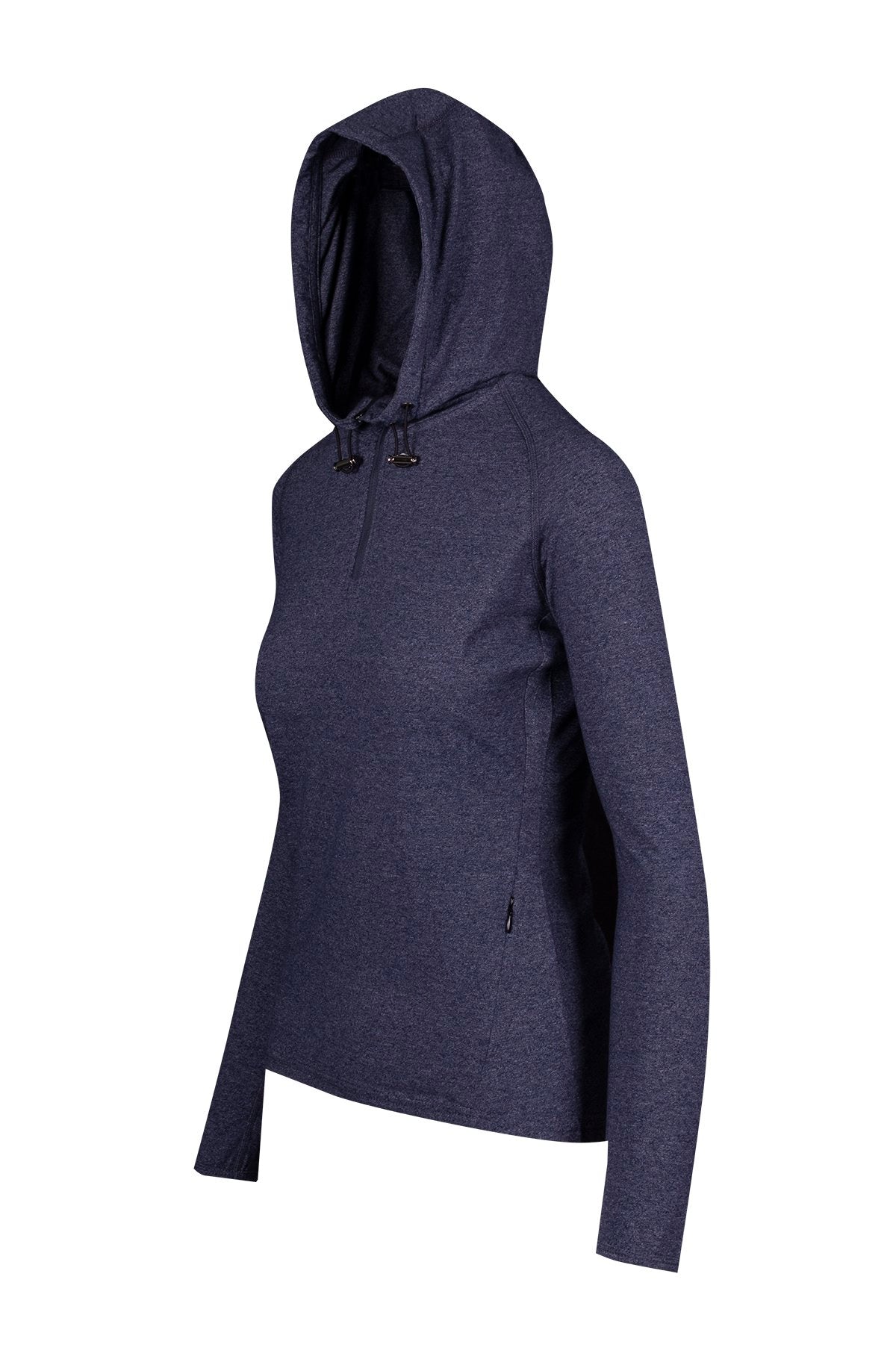 RAMO F393LD Women's Greatness Half-Hood Top — Navy Heather side