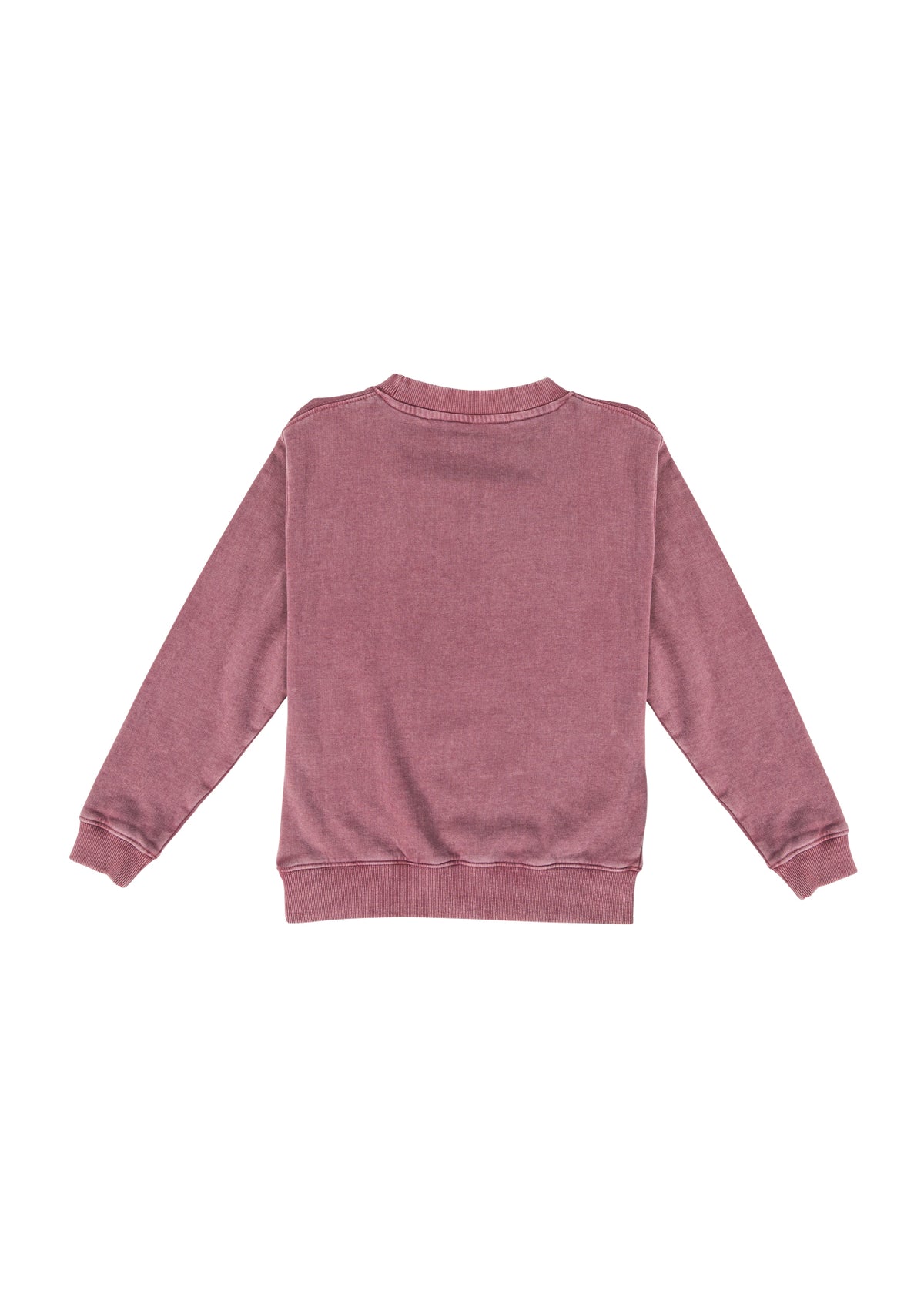 RAMO F800KS Kids’ Stone Wash Sweatshirts — Mauve back