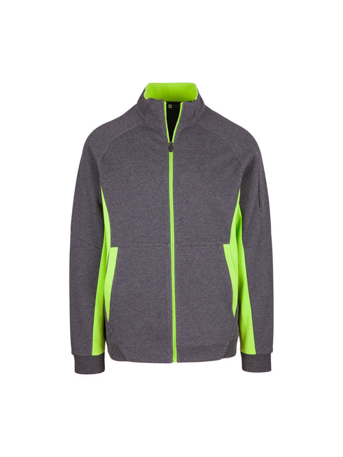 RAMO Men’s Icon Jacket - 420 gsm — Dark Marl/Lime