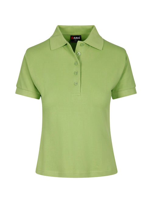 RAMO Women's Cotton Pigment Dyed Polo — Lime