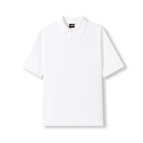 RAMO Men's Cotton Pique Knit Polo — White