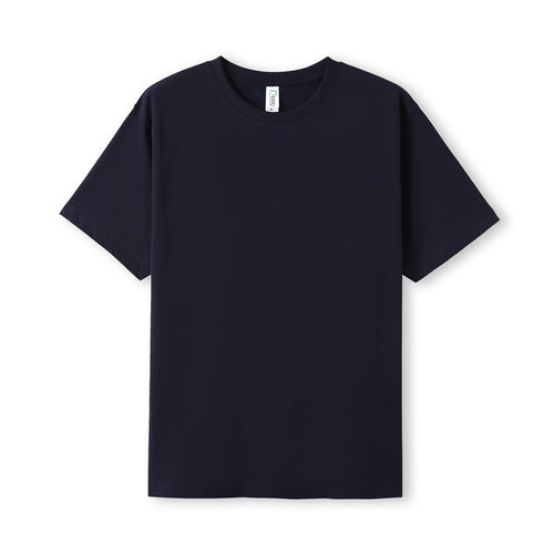 RAMO Modern Fit Combed Cotton Tee — Navy Blue