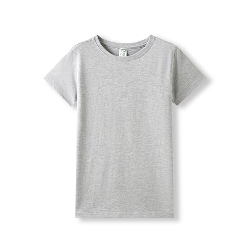 RAMO Women's Modern Fit Combed Cotton Tee — Grey Marl
