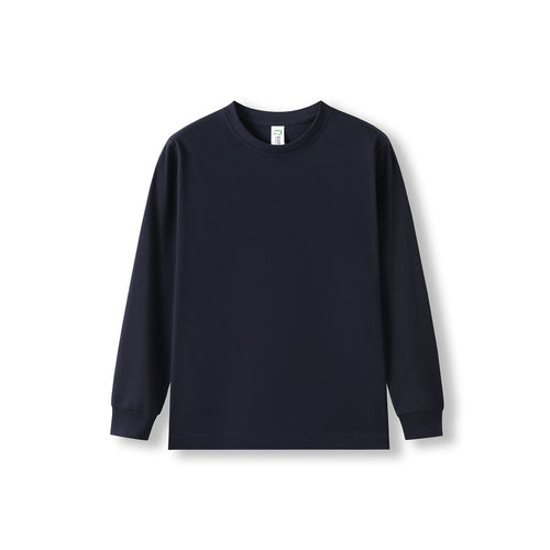 RAMO Kids' Cotton Long Sleeve Tee — Navy Blue
