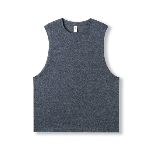 RAMO Men's Greatness Heather Sleeveless Tee — Navy Heather