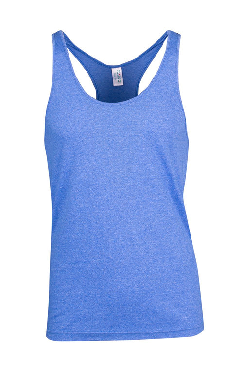RAMO Mens Greatness Athletic T-back Singlet — Royal Heather