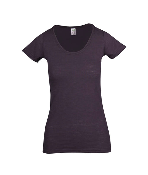 RAMO Women's Raw Cotton Wave T-shirt — Charcoal