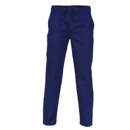 DNC Drill Elastic Waist Pants — Navy