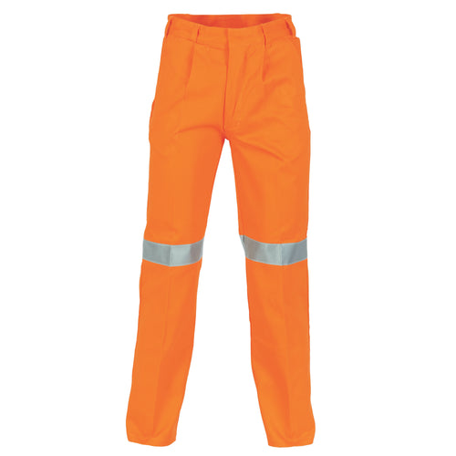 DNC Cotton Drill Pants With CSR R/Tape — Orange