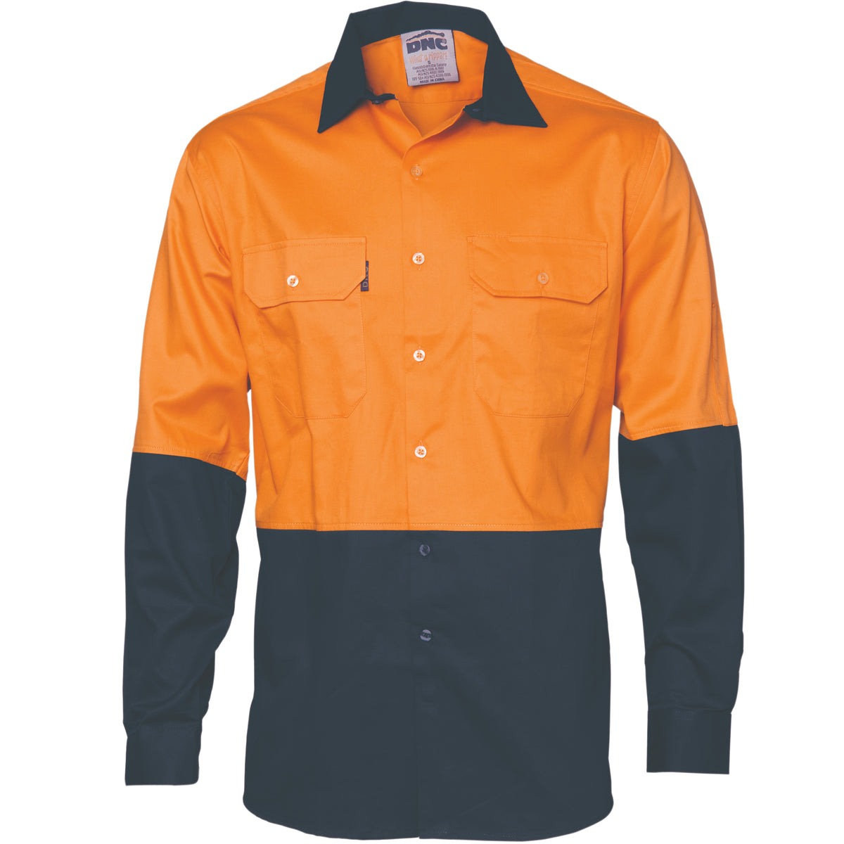 Orange/Navy — DNC 3832 blank garment