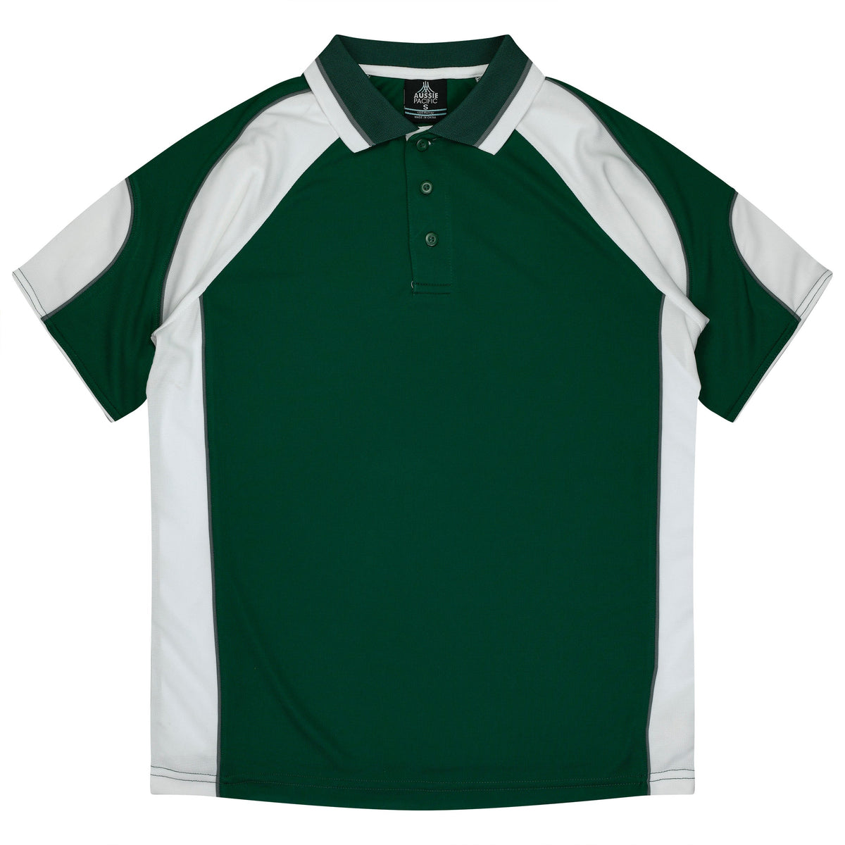 Aussie Pacific 3300 Kids' Murray Polo — BOTTLE/WHITE