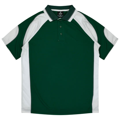 Aussie Pacific 3300 Kids' Murray Polo — BOTTLE/WHITE