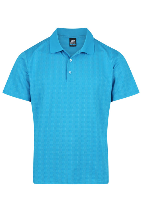 Aussie Pacific Mens Noosa Polo — Cyan