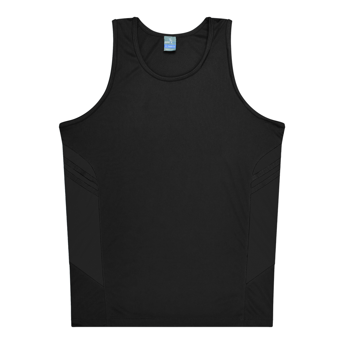 Aussie Pacific 3111 Kids' Tasman Singlet — BLACK