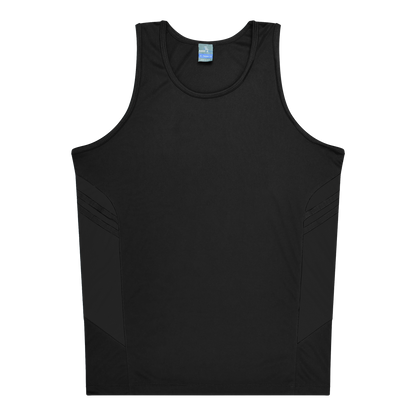 Aussie Pacific 3111 Kids' Tasman Singlet — BLACK