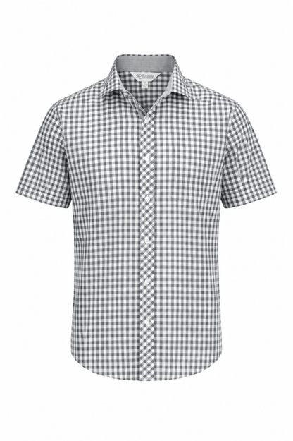 Aussie Pacific 1909S Brighton Men's Short Sleeve Shirt — BLACK