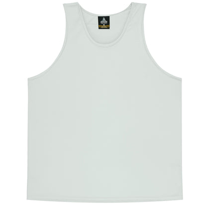 Aussie Pacific 3107 Kids' Botany Singlet — WHITE