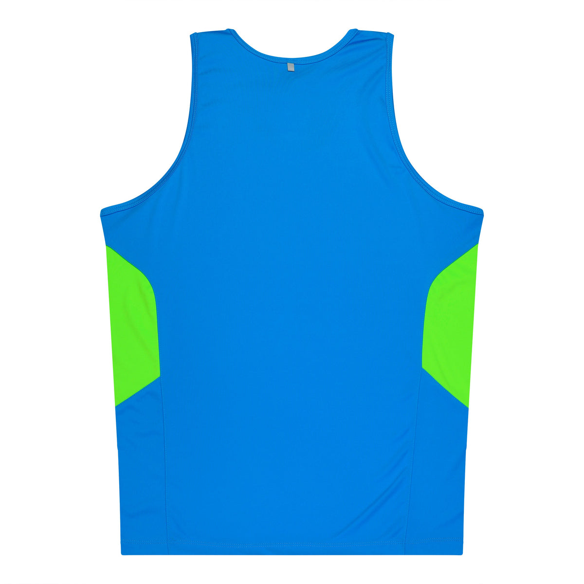 Aussie Pacific 3111 Kids' Tasman Singlet — CYAN/NEON GREEN — additional view 2