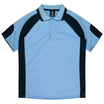 Aussie Pacific 3300 Kids' Murray Polo — SKY/NAVY