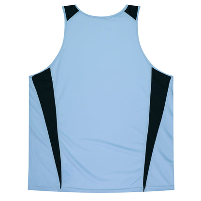 Aussie Pacific 3104 Kids' Eureka Singlet — SKY/NAVY — additional view 2