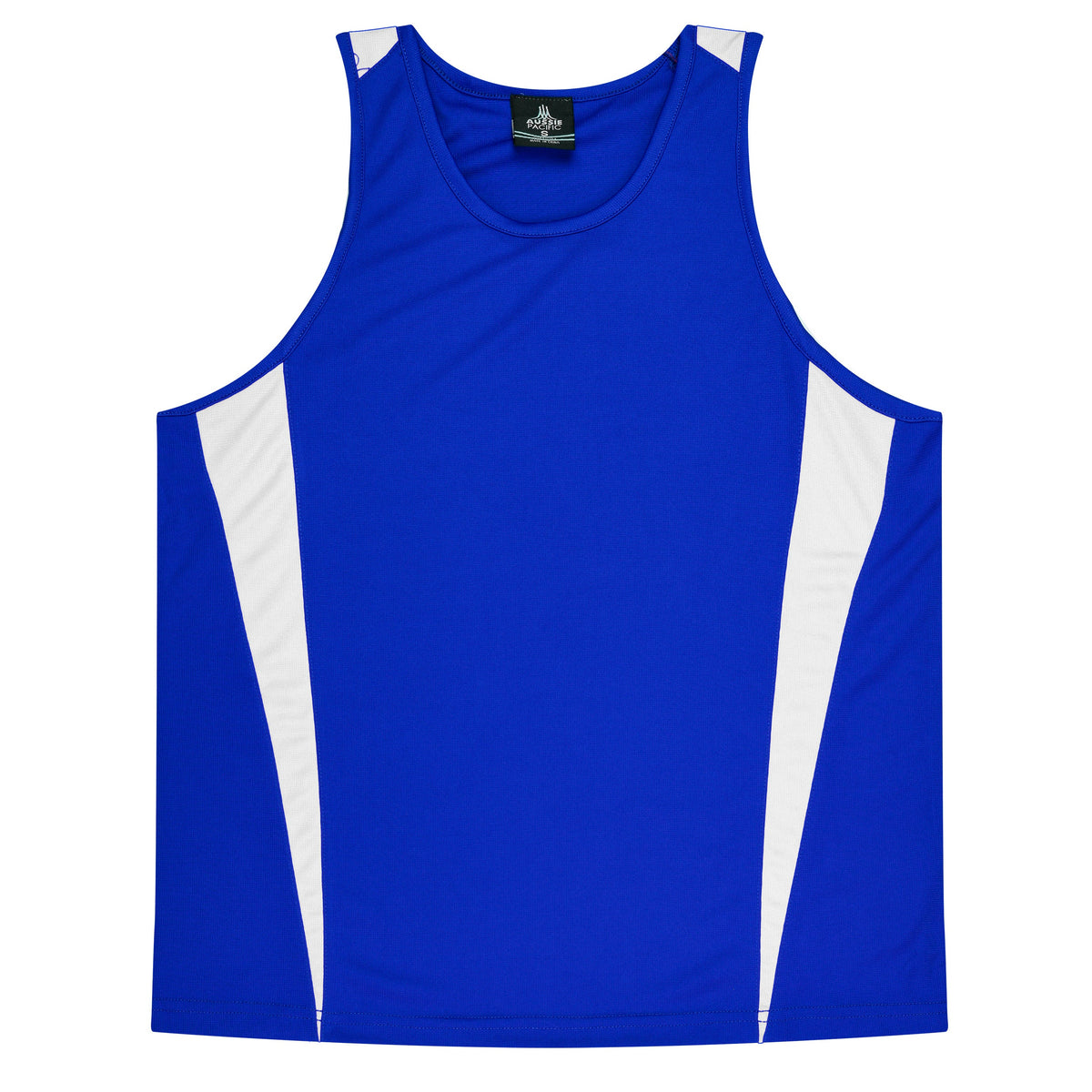 Aussie Pacific 3104 Kids' Eureka Singlet — ROYAL/WHITE