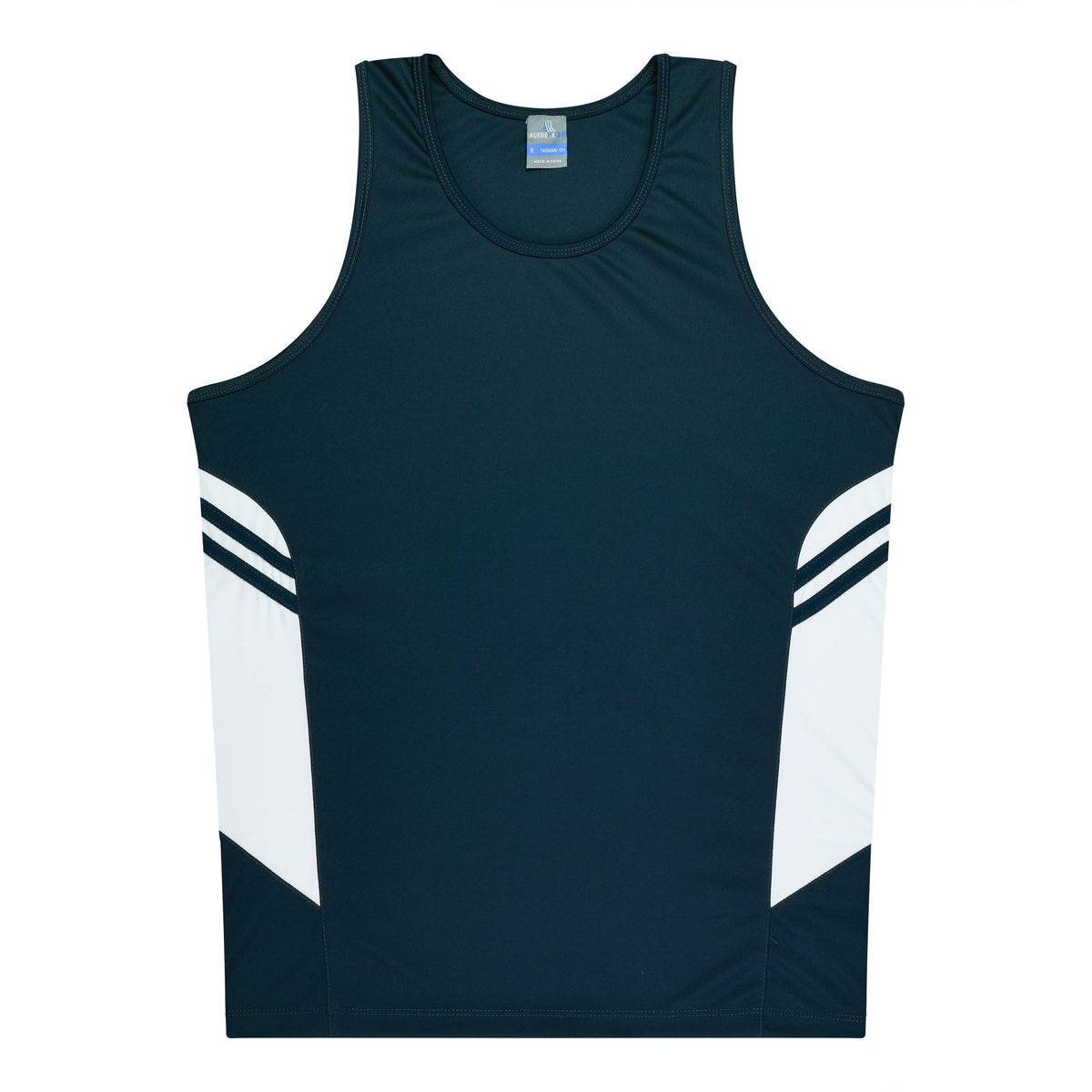 Aussie Pacific 3111 Kids' Tasman Singlet — NAVY/WHITE