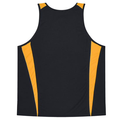 Aussie Pacific 3104 Kids' Eureka Singlet — BLACK/GOLD — additional view 2