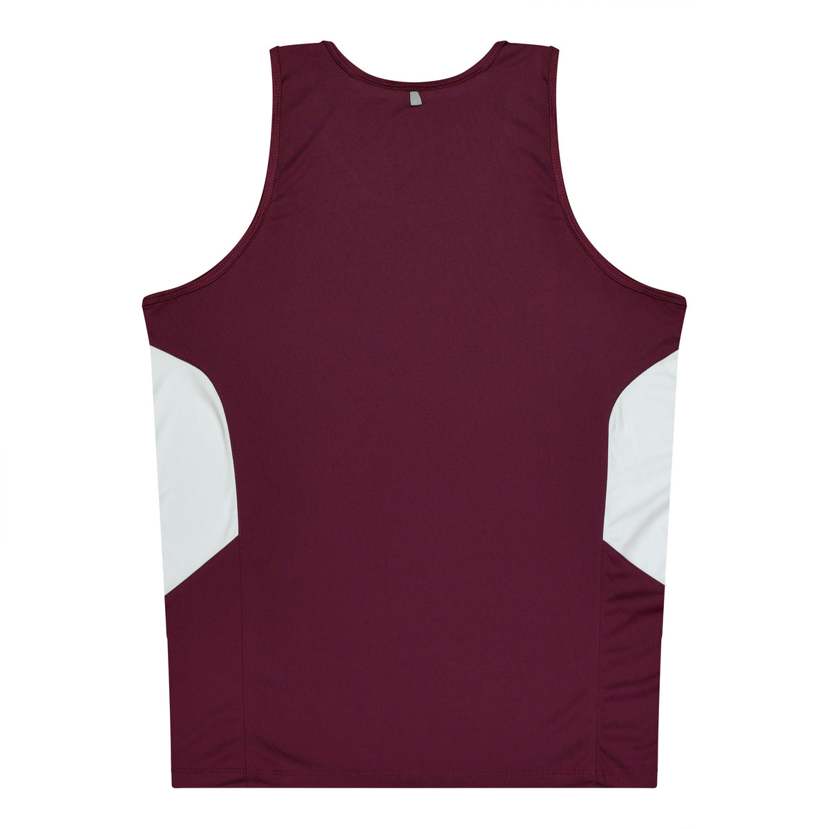 Aussie Pacific 3111 Kids' Tasman Singlet — MAROON/WHITE — additional view 2