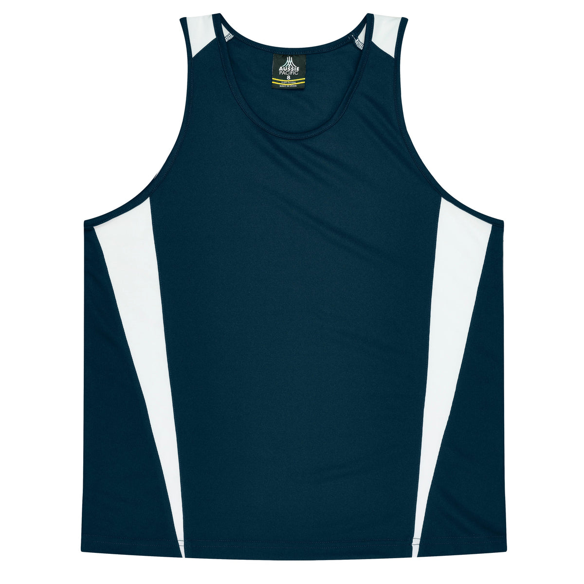 Aussie Pacific 3104 Kids' Eureka Singlet — NAVY/WHITE