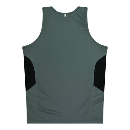 Aussie Pacific 3111 Kids' Tasman Singlet — ASHE/BLACK — additional view 2