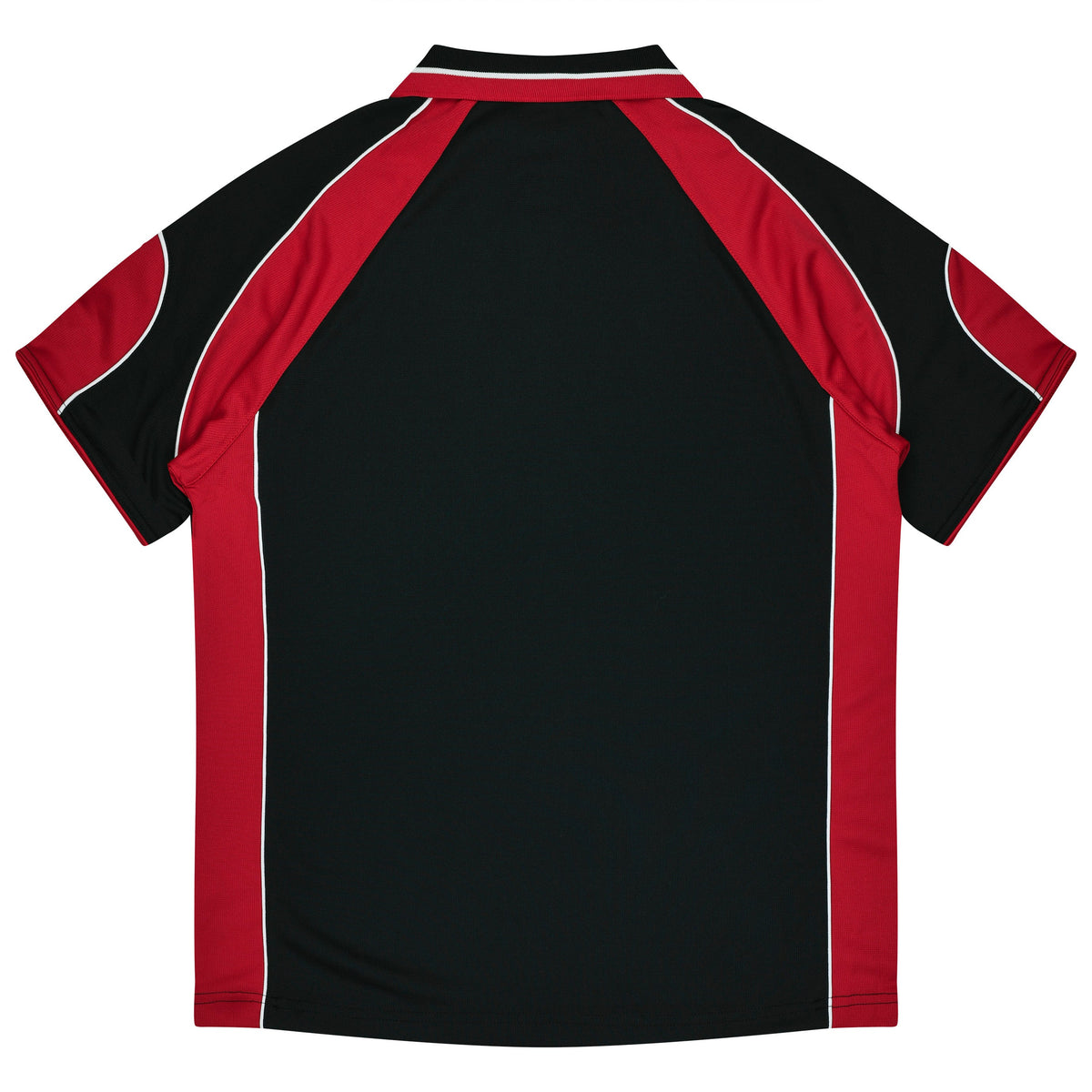 Aussie Pacific 3300 Kids' Murray Polo — BLACK/RED — additional view 2
