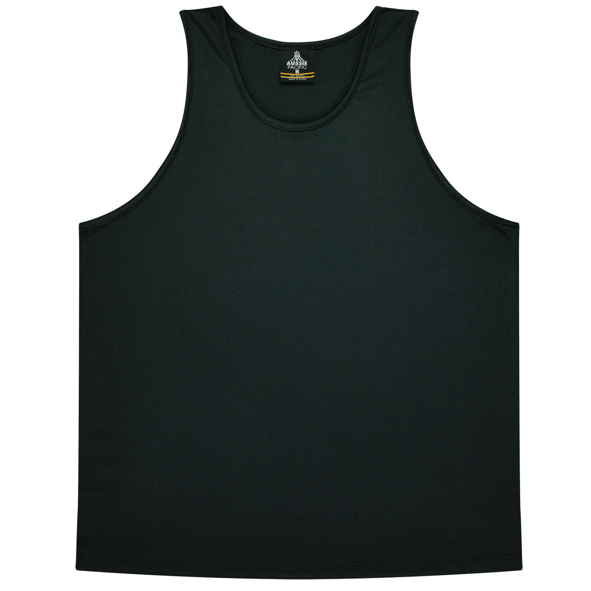 Aussie Pacific 3107 Kids' Botany Singlet — BLACK