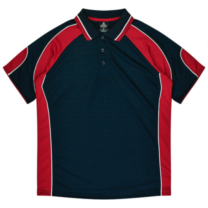 Aussie Pacific 3300 Kids' Murray Polo — NAVY/RED