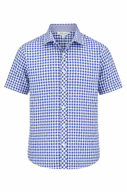 Aussie Pacific 1909S Brighton Men's Short Sleeve Shirt — FRENCH BLUE