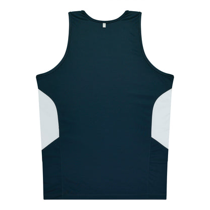 Aussie Pacific 3111 Kids' Tasman Singlet — NAVY/WHITE — additional view 2